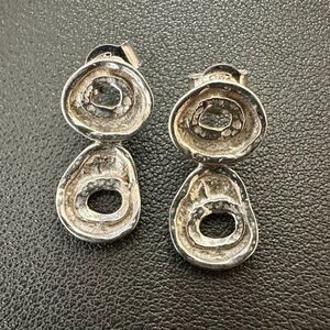 Retired Silpada Small Sterling Silver Hammered Drop Earrings